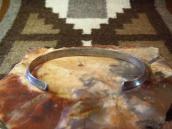 Antique Snake Stamped Narrow Trianglewire Cuff  c.1930～