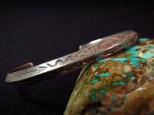 Antique Snake Stamped Narrow Trianglewire Cuff  c.1930～