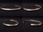 Antique Snake Stamped Narrow Trianglewire Cuff  c.1930～