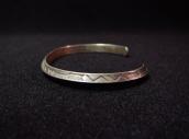 Antique Snake Stamped Narrow Trianglewire Cuff  c.1930～