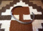 Antique Snake Stamped Narrow Trianglewire Cuff  c.1930～