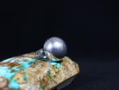 Antique Navajo Pearl Face Tourist Ring in Silver c.1940