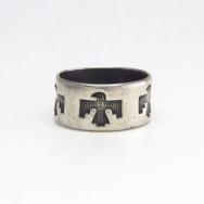 Vintage 【BELL TRADING POST】 Thunderbird Silver Ring  c.1950