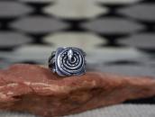 Antique Navajo / Pueblo Coiled Rattlesnake Face Ring c.1920～
