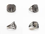 Antique Navajo / Pueblo Coiled Rattlesnake Face Ring c.1920～