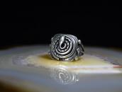 Antique Navajo / Pueblo Coiled Rattlesnake Face Ring c.1920～