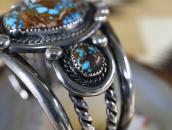 【Mary Matt】Gem Quality Nevada Blue Turquoise Cuff c.1975～