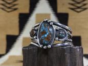 【Mary Matt】Gem Quality Nevada Blue Turquoise Cuff c.1975～