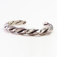 Atq Navajo Stamped Twisted Wire Heavy Triangle Cuff c.1930～