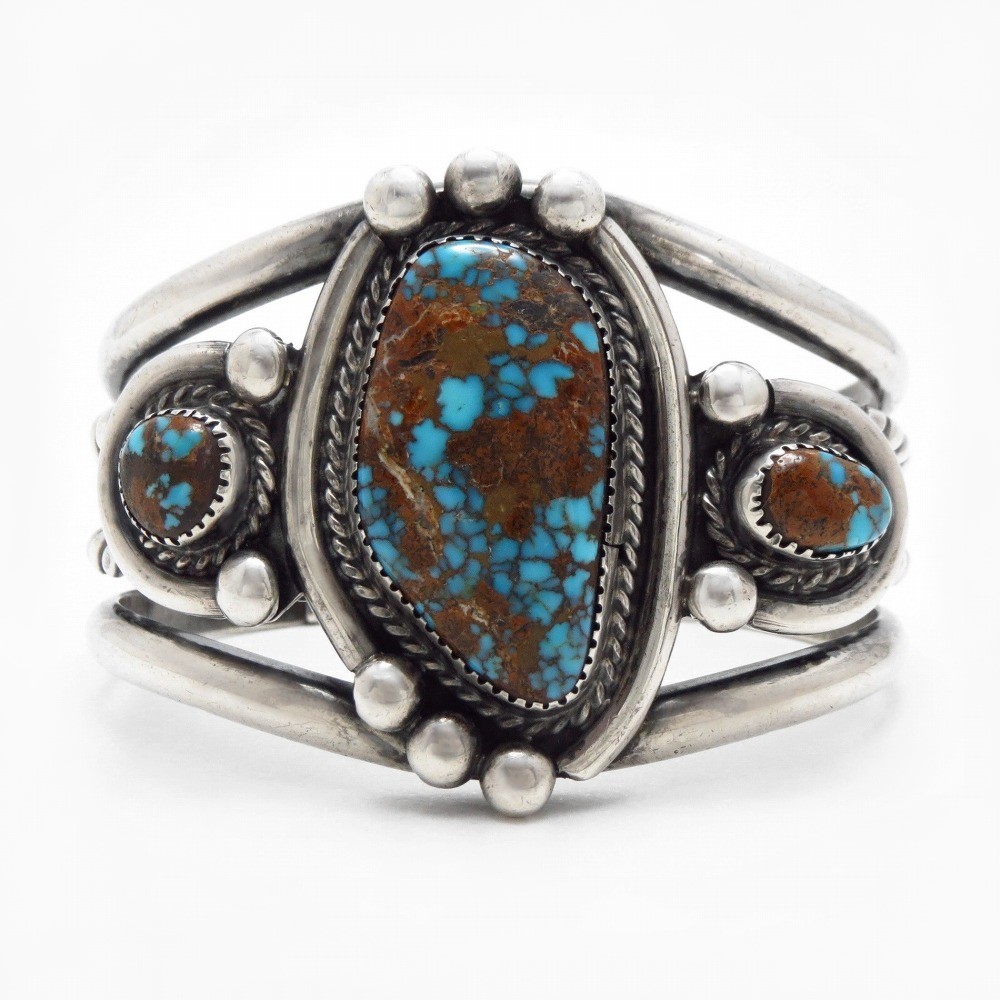 【Mary Matt】Gem Quality Nevada Blue Turquoise Cuff c.1975~