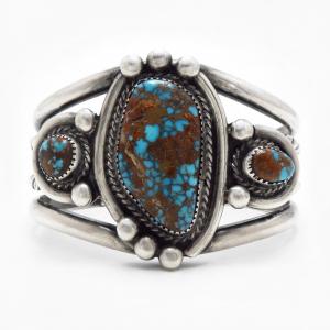 【Mary Matt】Gem Quality Nevada Blue Turquoise Cuff c.1975～