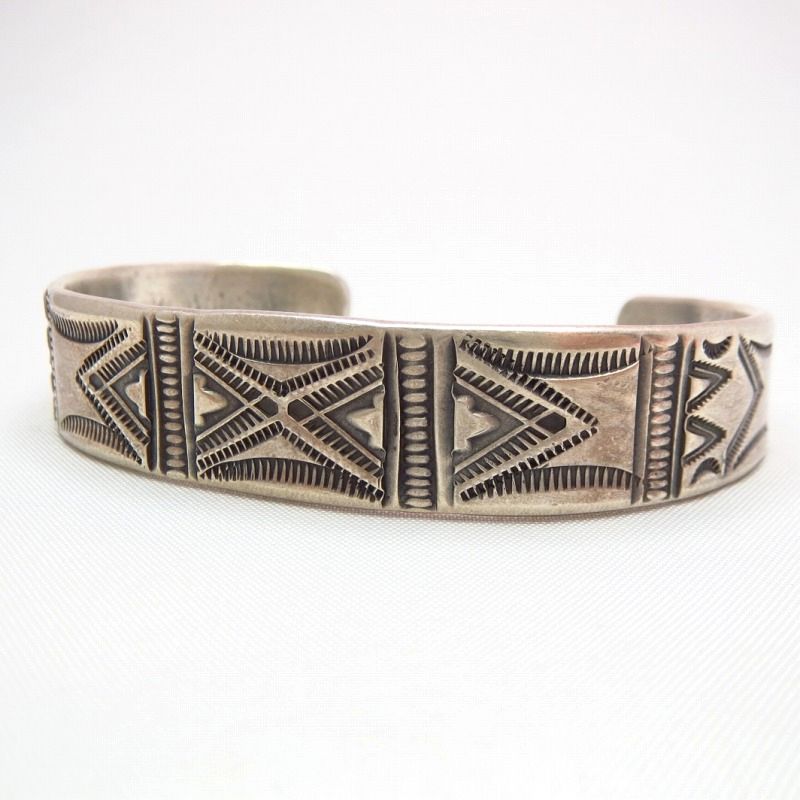 Al Somers Stamped Ingot Silver Cuff Bracelet