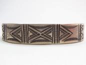 Al Somers Stamped Ingot Silver Cuff Bracelet