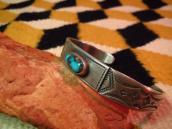 Al Somers Stamped Ingot Silver Cuff w/Bisbee TQ