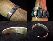 Al Somers Stamped Ingot Silver Cuff w/Bisbee TQ