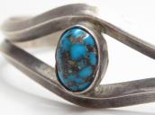 Vintage Navajo Cuff Bracelet w/Gem Persian Turquoise c.1965～