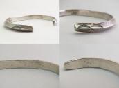 Antique Navajo Stamped IngotSilver TriangleWire Cuff c.1915～