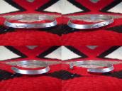 Antique Navajo Stamped IngotSilver TriangleWire Cuff c.1915～