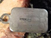 Antique ➸ Thunderbird Applique Tag Pendant Necklace  c.1935～