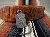 Antique ➸ Thunderbird Applique Tag Pendant Necklace  c.1935～