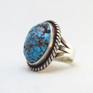 Mark Chee Vintage Ring w/High Grade Persian Turquoise c.1960