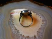 ナバホ ラフカットターコイズ シルバーリング ビンテージ 宝石 指輪 トルコ石 フレッド ペシュラカイ