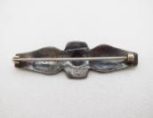 Antique 卍 & Arrow Stamped Small Pin Brooch  c.1930