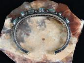 Vintage Navajo Gem Quality No.8 Turquoise Row Cuff c.1955～