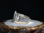 Transitional Hopi Silver Overlay Cuff w/Turquoise  c.1950
