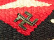 Antique 卍 Shape Stamped Silver Pin  c.1920～