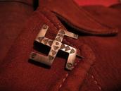 Antique 卍 Shape Stamped Silver Pin  c.1920～