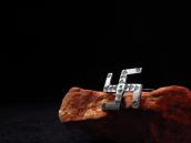 Antique 卍 Shape Stamped Silver Pin  c.1920～