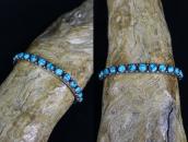 Antique Zuni 15 High Grade Turquoise Row Narrow Cuff c.1930～