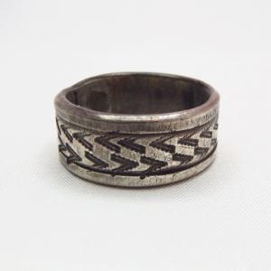 Al Somers Stamped Ingot Silver Ring 1