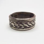 Al Somers Stamped Ingot Silver Ring 1