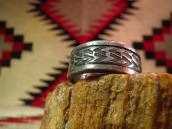 Al Somers Stamped Ingot Silver Ring 1