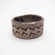 Al Somers Stamped Ingot Silver Ring 2