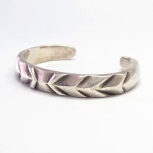 Antique Navajo Filed Ingot Silver Cuff Bracelet  c.1915～