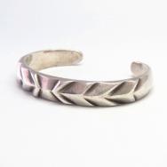 Antique Navajo Filed Ingot Silver Cuff Bracelet  c.1915～
