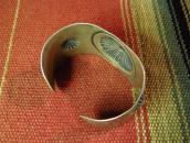 Vintage Repoused & Stamped Wide Cuff Bracelet  c.1940