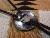 【Jerry Roan】 Navajo Burst Stamped Concho Clasp Bolo  c.1960～