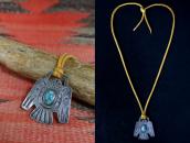 Atq Navajo 卍 Stamped T-bird Watch Fob/Pendant Top c.1920～