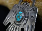 Atq Navajo 卍 Stamped T-bird Watch Fob/Pendant Top c.1920～