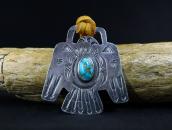 Atq Navajo 卍 Stamped T-bird Watch Fob/Pendant Top c.1920～