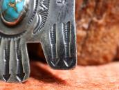 Atq Navajo 卍 Stamped T-bird Watch Fob/Pendant Top c.1920～