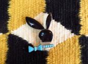 Old Zuni 【Playboy rabbit】 Channel  Inlay Lapel Pin  c.1970～