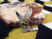 Old Zuni 【Playboy rabbit】 Channel  Inlay Lapel Pin  c.1970～