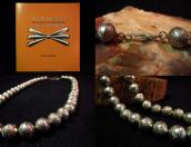 Joe H. Quintana [ON BOOK] Stamped SilverBead Necklace c.1969