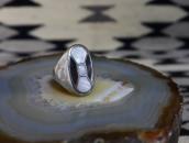 Vintage Zuni Tortoiseshell & Shell Inlay Seal Ring  c.1965～