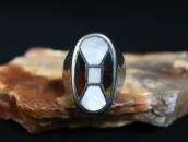 Vintage Zuni Tortoiseshell & Shell Inlay Seal Ring  c.1965～